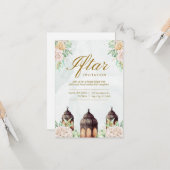 Luxury Ramadan Iftar Invitation | Elegant Islamic  カード (正面/裏面インサイチュ)