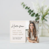 Luxury Real Estate Agent Marketing Mailer ポストカード (スタンド正面)