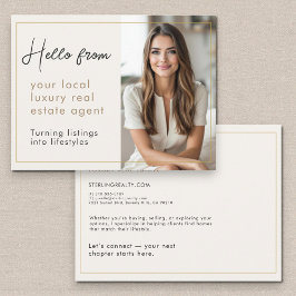 Luxury Real Estate Agent Marketing Mailer  ポストカード