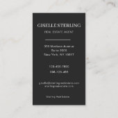 Luxury Real Estate Agent Photo Professional 名刺 (裏面)