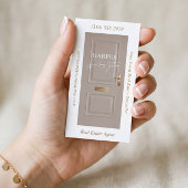 Luxury Real Estate Beige Door Professional Photo 名刺