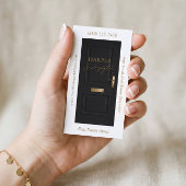 Luxury Real Estate Black Door Professional Photo 名刺