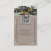 Luxury Real Estate Black Gold Social Media Photos 名刺 (裏面)