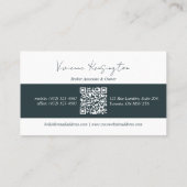 Luxury Real Estate Broker Professional Photo QR 名刺 (裏面)