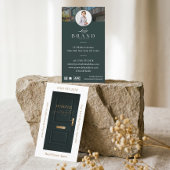 Luxury Real Estate Green Door Professional Photo B 名刺