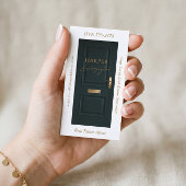 Luxury Real Estate Green Door Professional Photo B 名刺