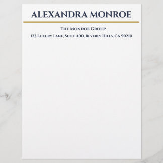 Luxury Real Estate Letterhead レターヘッド