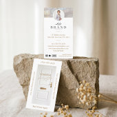 Luxury Real Estate White Door Professional Photo 名刺