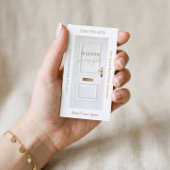 Luxury Real Estate White Door Professional Photo 名刺