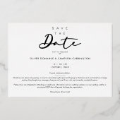 Luxury Real Golden Future Mr & Mr Christmas Couple 箔シーズンカード (裏面)