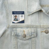 Luxury Realtor Business Card Navy Gold 名札 (インサイチュ)