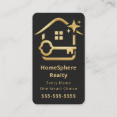 Luxury Realtor Real Estate Agent Broker Modern 名刺 (正面)