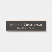 Luxury Realtor Real Estate Agent Office Door Sign サインプレート (正面)