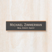 Luxury Realtor Real Estate Agent Office Door Sign サインプレート (正面)