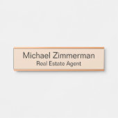 Luxury Realtor Real Estate Agent Office Door Sign サインプレート (正面)