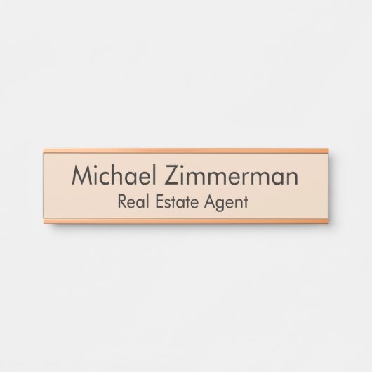 Luxury Realtor Real Estate Agent Office Door Sign サインプレート (正面)