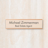 Luxury Realtor Real Estate Agent Office Door Sign サインプレート (正面)