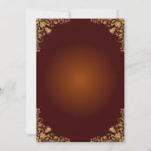 Luxury Red and Gold Wedding Thank You Card サンキューカード (裏面)