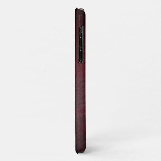 Luxury Red Premium Textured Design Case-Mate iPhoneケース (裏面/左)