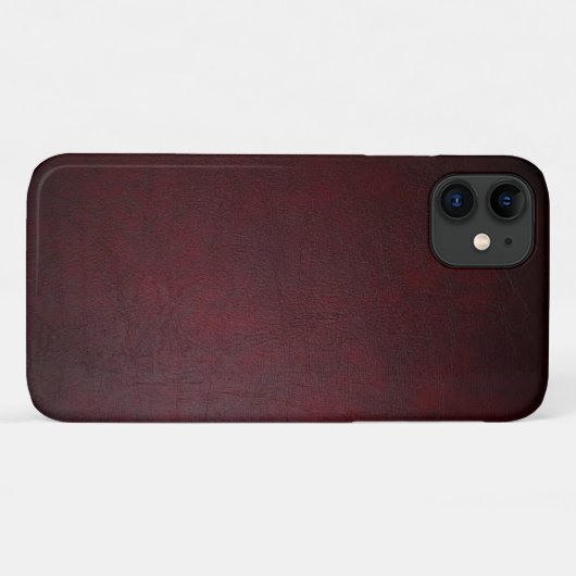 Luxury Red Premium Textured Design Case-Mate iPhoneケース (裏面(横))