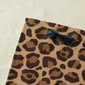 Luxury Red with Leopard Print ビーチタオル (インサイチュ)