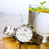 Luxury romantic couple monogram wedding keepsake 腕時計