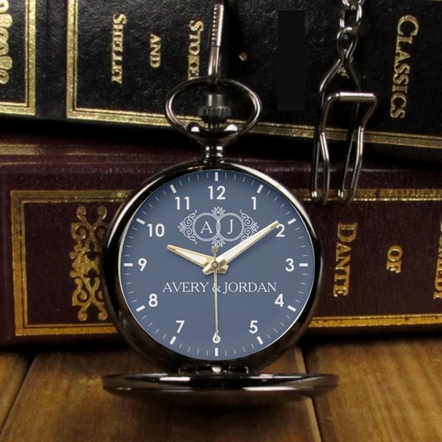 Luxury romantic couple monogram wedding keepsake  腕時計 (クリエイターアップロード済み)