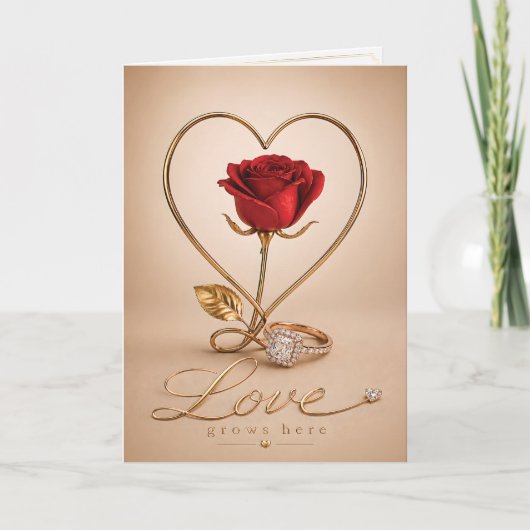 Luxury Romantic Love Card Design カード (正面)