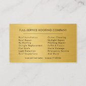 Luxury Roofing Roofer Company Business Card 名刺 (裏面)