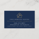 Luxury Roofing Roofer Company Business Card 名刺 (正面)
