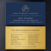 Luxury Roofing Roofer Company Business Card 名刺
