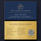 Luxury Roofing Roofer Company QR Code 名刺