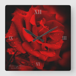 Luxury Rosa:Square Wall Clock スクエア壁時計