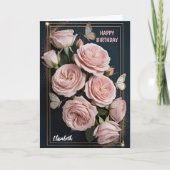 Luxury Rose Birthday  カード (正面)