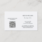 Luxury Rose Gold 3D Flower 名刺 (裏面)