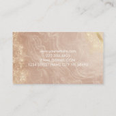 Luxury Rose Gold Agate & Glitter Flooring 名刺 (裏面)
