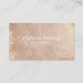 Luxury Rose Gold Agate & Glitter Flooring 名刺 (正面)