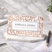 Luxury Rose Gold CPA Minimal 名刺