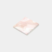 Luxury Rose Gold Ink Art Post-it Notes Block ポストイット (アングル)