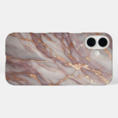 Luxury Rose Gold & Pink Marble Case - Elegant Soft Case-Mate iPhoneケース (裏面 (横))