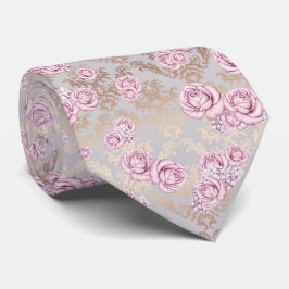 Luxury Rose Pattern Wrapping Paper ネクタイ