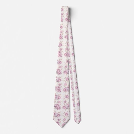 Luxury Rose Pattern Wrapping Paper ネクタイ (正面)