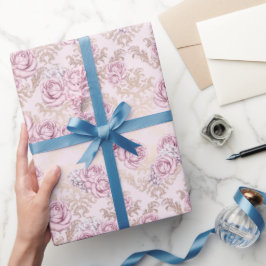 Luxury Rose Pattern Wrapping Paper ラッピングペーパー