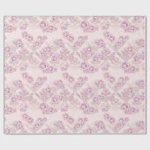 Luxury Rose Pattern Wrapping Paper ラッピングペーパー (フラット)