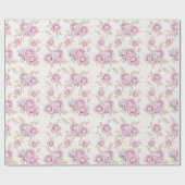 Luxury Rose Pattern Wrapping Paper ラッピングペーパー (フラット)