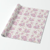 Luxury Rose Pattern Wrapping Paper ラッピングペーパー (アンロールド)
