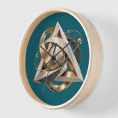 Luxury Sacred Geometry 3D Wall Clock 壁時計 (傾斜)