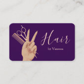 Luxury Salon Brand Design Hairstylist Hairdresser 名刺 (正面)