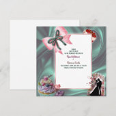 Luxury Satin Bow Save the Date Announcement セーブザデート (正面/裏面)