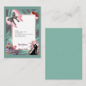 Luxury Satin Bow Wedding Enclosure Card エンクロージャーカード (正面/裏面)